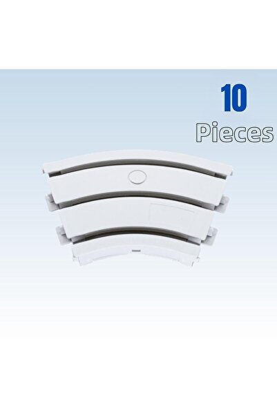 sebox Element de șină pentru perdele de colț în formă de L cu rotire la 45 de...