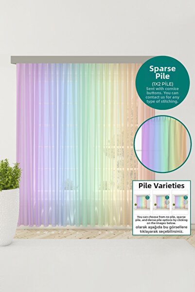 Bebemotto ستارة من التول باللون الأرجواني والوردي والبرتقالي، ستارة من التول ...