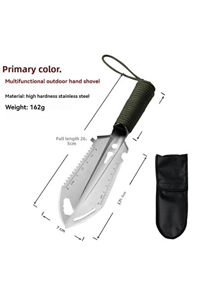 Choice Silver Camping Portable Engineer Shovel, Field Survival Tools, Outdoor...