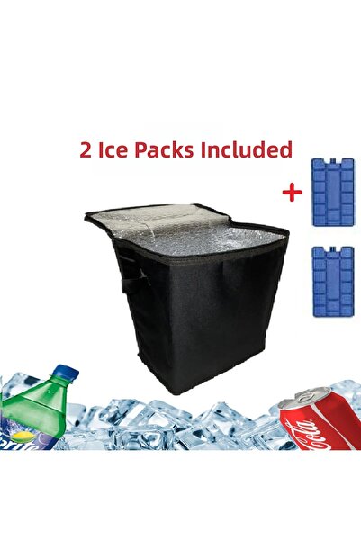 HeiN Термо чанта 2 ледени пакета Чанта за къмпинг и пикник Топло-студено изол...