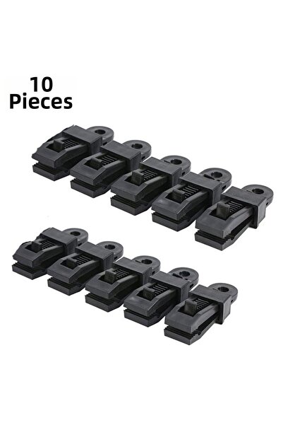 Choice black 10pcs outdoor tent awning windproof fixing clips Outdoor wind ro...