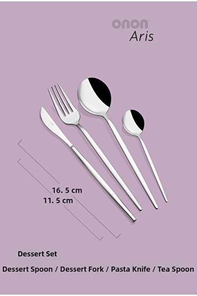 onon Sofrada Moda طقم حلويات أريس مكون من 4 قطع