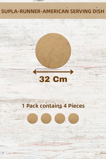 lexi Supla American Service Runner Mdf 3 mm Thickness 50 Size Options (1-50 cm)