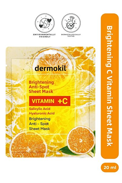 Dermokil Brightening Anti-Blemish Vitamin C Paper Face Mask 20 ml
