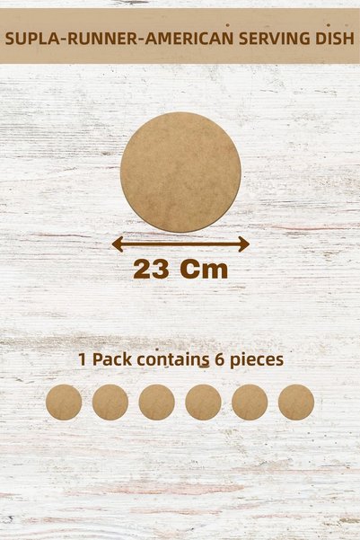 lexi Supla American Service Runner Mdf 3 mm Thickness 50 Size Options (1-50 cm)