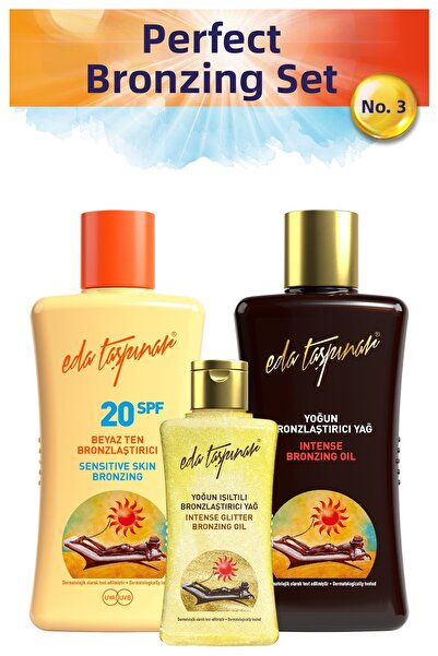 Eda Taşpınar Tan Set no.3 - Spf0+WhiteT+MiniSparkle Flawless (EGX03-EGX19-EGX95)