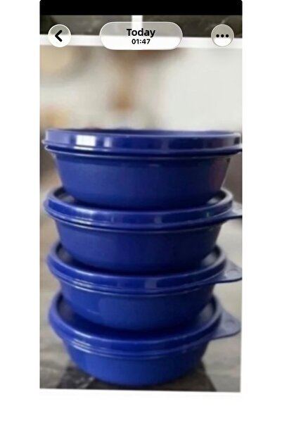 Tupperware Sugar Containers 300 ml Dark Blue Set of 4