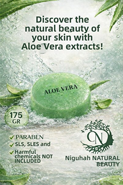Pura Natura Niguhah Natural Beauty Aloe Vera Round Soap -175 Grams-