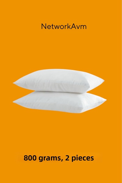 NetworkAvm Premium Roll Pack Washable High Pillow 600Gr (2 Pieces)