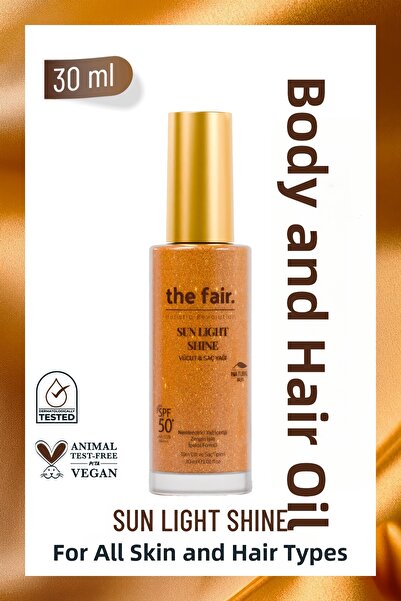 the fair. Sun Light Shine SPF 50+ /PA++++ - زيت واقي من الشمس لامع للجسم والش...