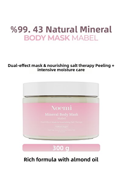 Noemi قناع الجسم المعدني الطبيعي مابل / علاج مزدوج المفعول بالملح المغذي / تق...