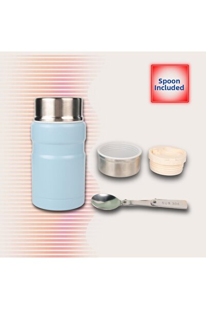 Kale Termos ترمس طعام من الفولاذ المقاوم للصدأ سعة 750 مل - مع ملعقة فولاذية