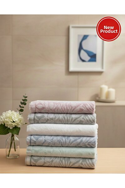 Mela Home Set de prosoape premium cu franjuri, 50*90 cm, 6 piese pentru mâini...