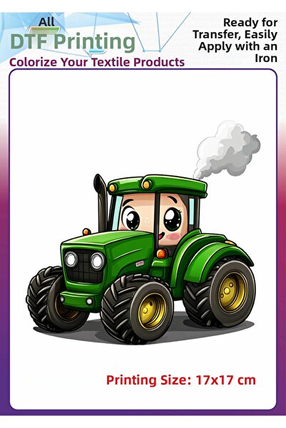 F17 Ajans طباعة نسيجية على تي شيرت بتصميم 'الجرار يلتصق به'