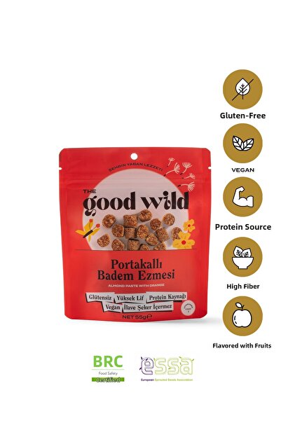 THE GOOD WİLD معجون اللوز بالبرتقال |   وجبة خفيفة نباتية خالية من الغلوتين |...