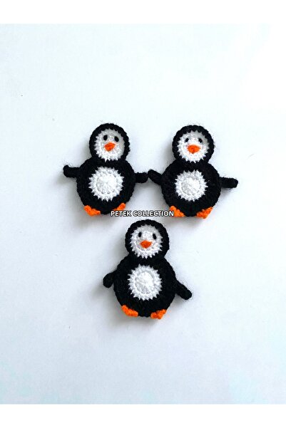 Petek Collection Knitted Penguin Animal Motif (3 Pieces)