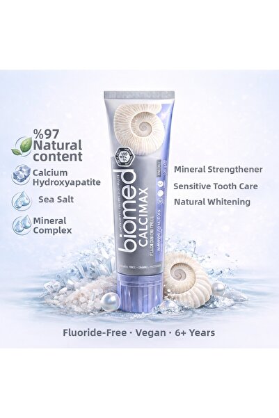 Biomed Calcimax Fluoride-Free Toothpaste 100 g – Enamel Repair, Sensitive Tee...