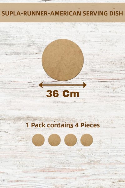 lexi Supla American Service Runner Mdf 3 mm Thickness 50 Size Options (1-50 cm)