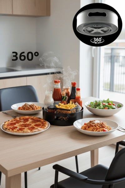 Mithra Life منظم مطبخ وحمام أسود دوار يبرز انحناءات الجسم درجة، 360 درجة، 1 ص...