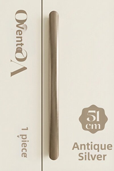 Badem10 Vento Antique Yellow Flat Drawer Handle 512 mm Long Metal Cabinet War...