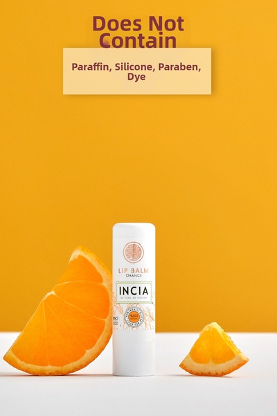 Incia 100% Natural Lip Nourishing Orange Herbal Moisturizing Lip Care Cream 6 G