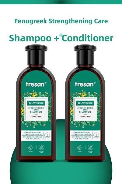 Tresan Fenugreek Strengthening Sulfate-Free Shampoo – Anti-Hair Loss & Volume...