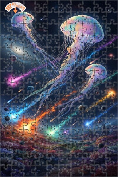 Teona Ahşap لغز خشبي بإطار مزدوج الطبقات بتصميم سفر الكائنات الفضائية على شكل...