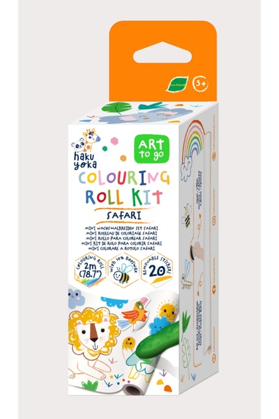 AVENİR Kit rola de desenat - 2 m, include stickere si 4 creioane colorate cer...