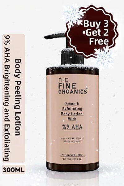 THE FINE ORGANICS Aha 9% Purifying & Brightening Body Peeling Lotion Against ...