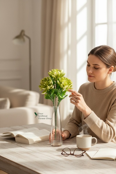 YAPAY ÇİÇEKÇİNİZ Decor artificial, buchet de verdeață