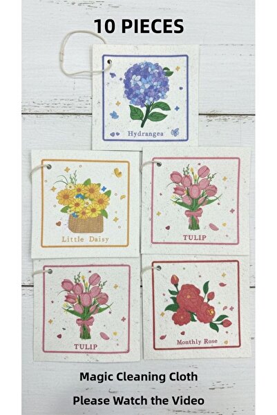 Leila Home Watch the Product Video for the Magic Cleaning Cloth 10-Pack Mixed...