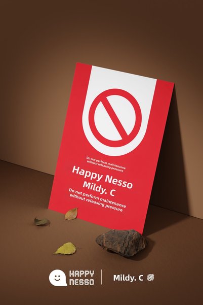 Happynesso Sign from the Warning Sign Series,'Do Not Maintain Pressure Without Relief' - 35X25 cm 3 mm Forex