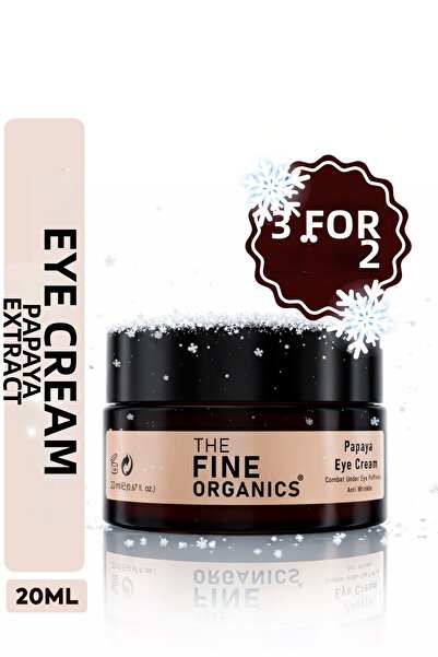 THE FINE ORGANICS Anti-Wrinkle and Bagging Eye Contour Care Cream with Papaya...