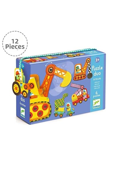 djeco Double Puzzle - Vehicles