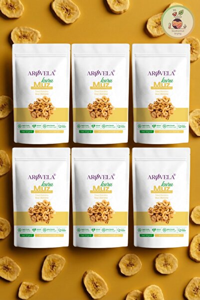 Arovela Arøvela - Geothermal Drying Banana 50 g X 6 Packs