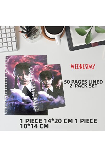 SIRADIŞI REKLAM Wednesday Printed 2-Piece Notebook