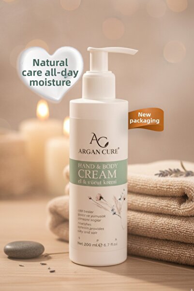 Argan Cure كريم ترطيب مكثف لليدين والجسم – ترطيب مكثف، بشرة مشرقة وناعمة 200 مل