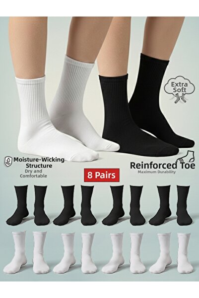 Cousen 8 قطع من جوارب التنس الرياضية الفاخرة للجنسين، جوارب يومية مريحة ممتصة...