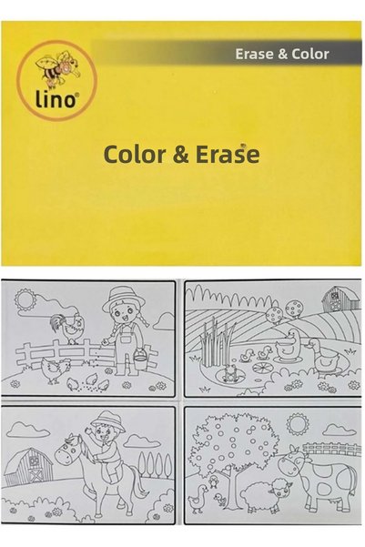 Generic Brand Paint Eraser Paint Activity Mat - Farm (Erasable)