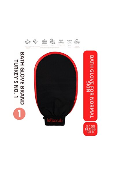 LET'SCRUB Bath Washcloth Black