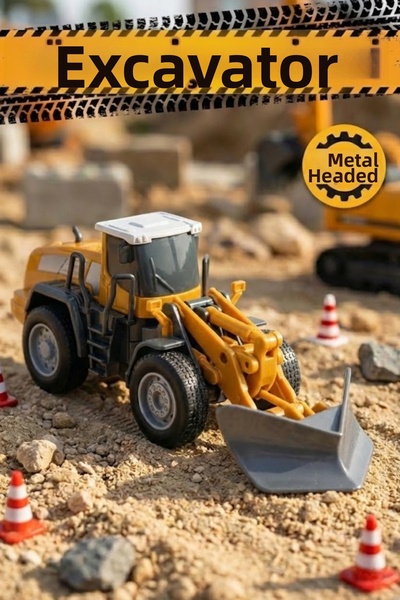 craftivio Toy Snow Plow with Metal Head - Friction Powered Moving Snow Shovel...