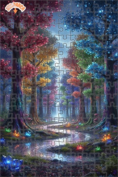 Teona Ahşap لغز خشبي بإطار مزدوج الطبقات على شكل شلال كريستالي من رؤيا أورانج...