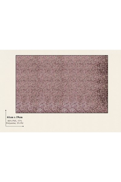PALS TEKSTİL Silvery Piece of Faux Leather in Sizes 19*60 cm