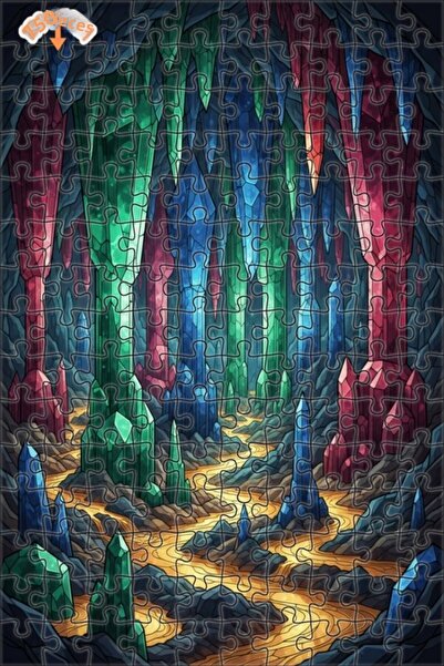 Teona Ahşap لغز خشبي بإطار مزدوج الطبقات من كريستال ماجارا غيزيمي 150 قطعة 20x30