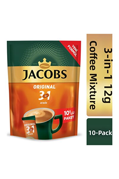 Jacobs 3 في 1 عبوة من 10 قطع