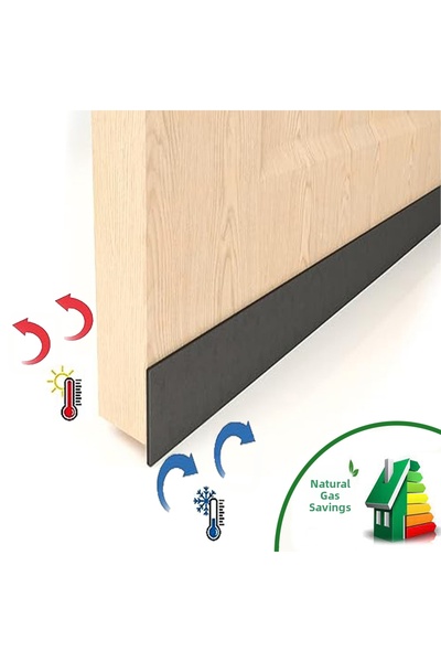 UYDEE 5 bucăți negru sub ușă, anti-vânt rece, suport pentru praf Eva, anti-miros