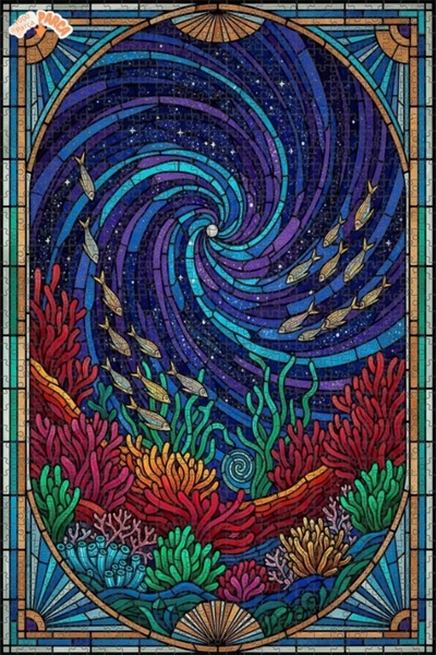 Teona Ahşap لغز خشبي مؤطر بطبقتين من موجة المحيط السحرية 1000 قطعة 70x50