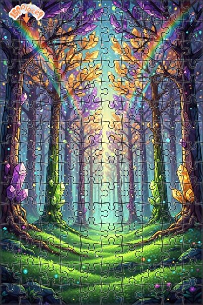 Teona Ahşap لغز خشبي بإطار مزدوج الطبقات من كريستال أورجان ووندرلاند 150 قطعة...