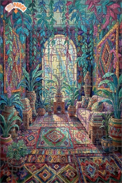 Teona Ahşap لغز خشبي بمظهر لوحة زيتية على طراز البوهيمي 150 قطعة 20×30