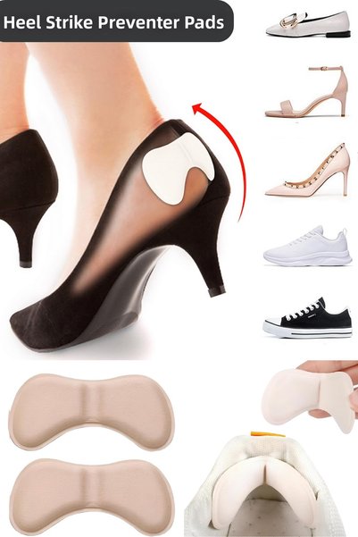 Privo 5mm Shoe Heel Anti-Kick and Narrowing Pad 2-Pack Self-Adhesive Heel Pro...
